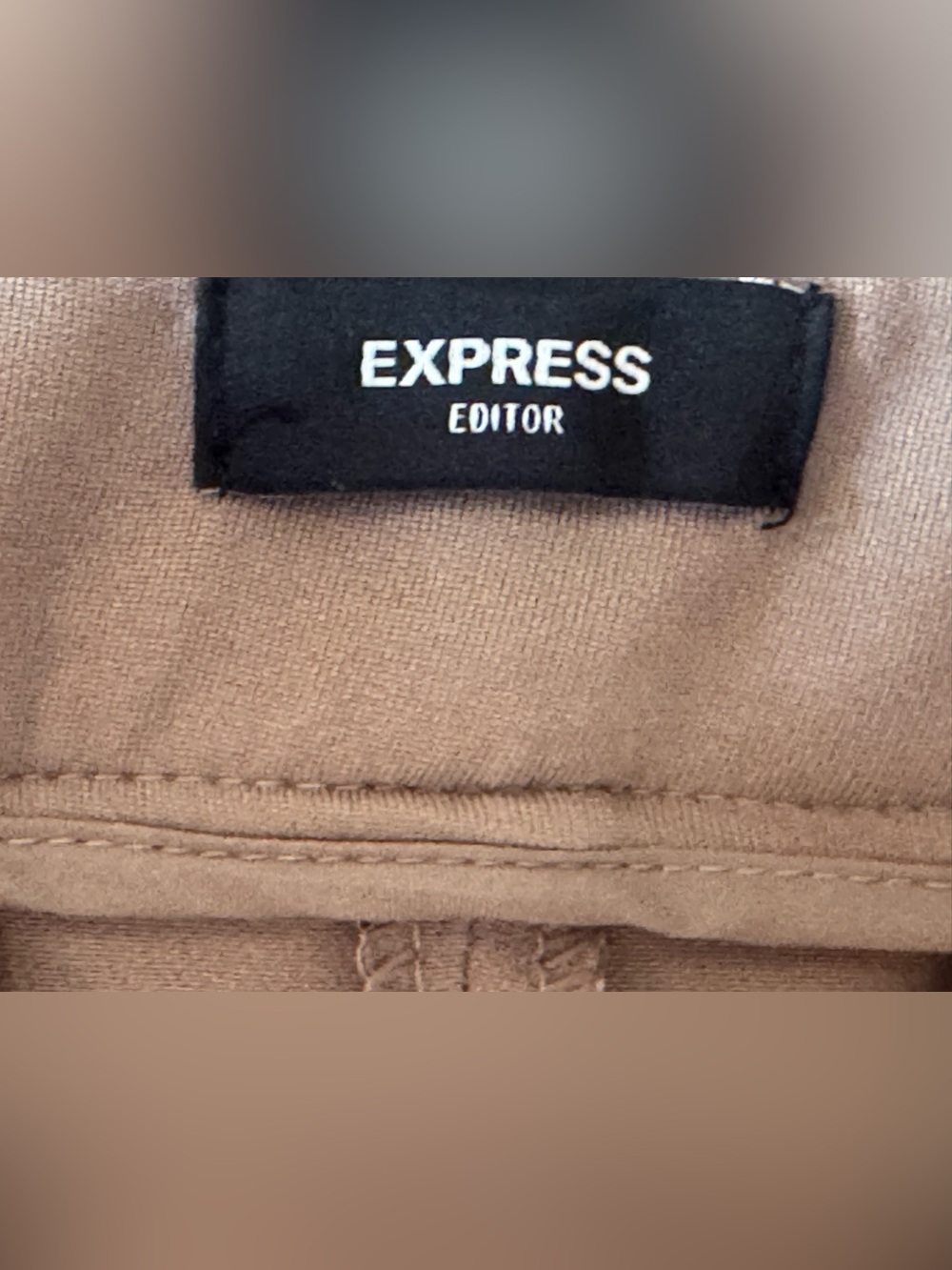Express Women's Editor Bootcut Dress Pants - Taupe - Picture 6 of 9